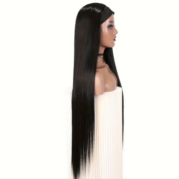 30-inch Long Seamless Bone Straight Headband Wig - Picture 3 of 4